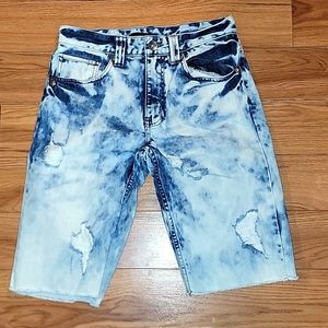 mens sz 30 level 7 acid wash  jean shorts